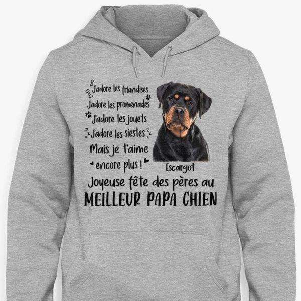 Personalized Hoodie – I Love Treats, I Love Walks