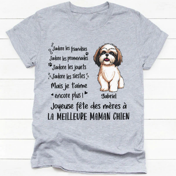 Personalized T-Shirt – "I Love Treats, I Love Walks"