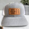 The Best Step Dad Ever – Personalized Leather Patch Hat | Thoughtful Gift for Bonus Dads - Image 2