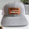 Dad, Great Job – We're Awesome! Personalized Leather Patch Hat | Funny Gift for Dad - Image 2