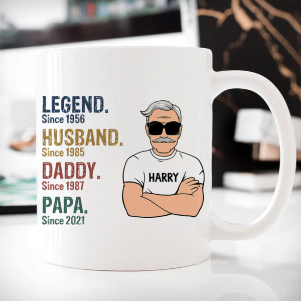 Legend Husband Since [Year] – Personalized Mug | Father's Day Gift for Him