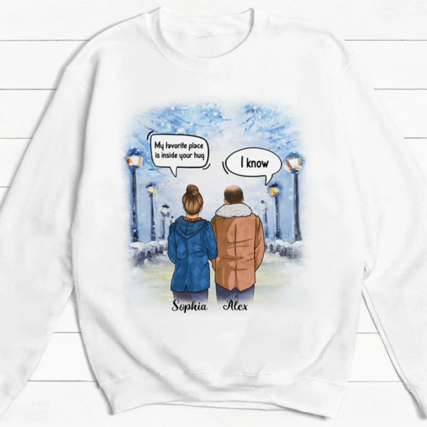 Personalized Winter Couple – Custom Sweater | Christmas Gift for Couples